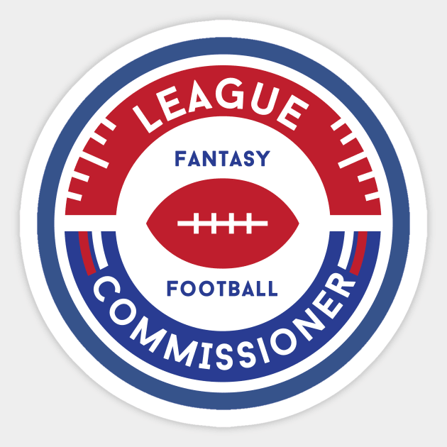 Fantasy Football League Commissioner Sticker by PodDesignShop